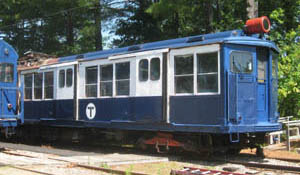 Blue T trolley
