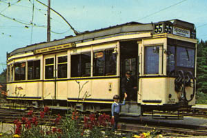 Yellow German trolley 3412