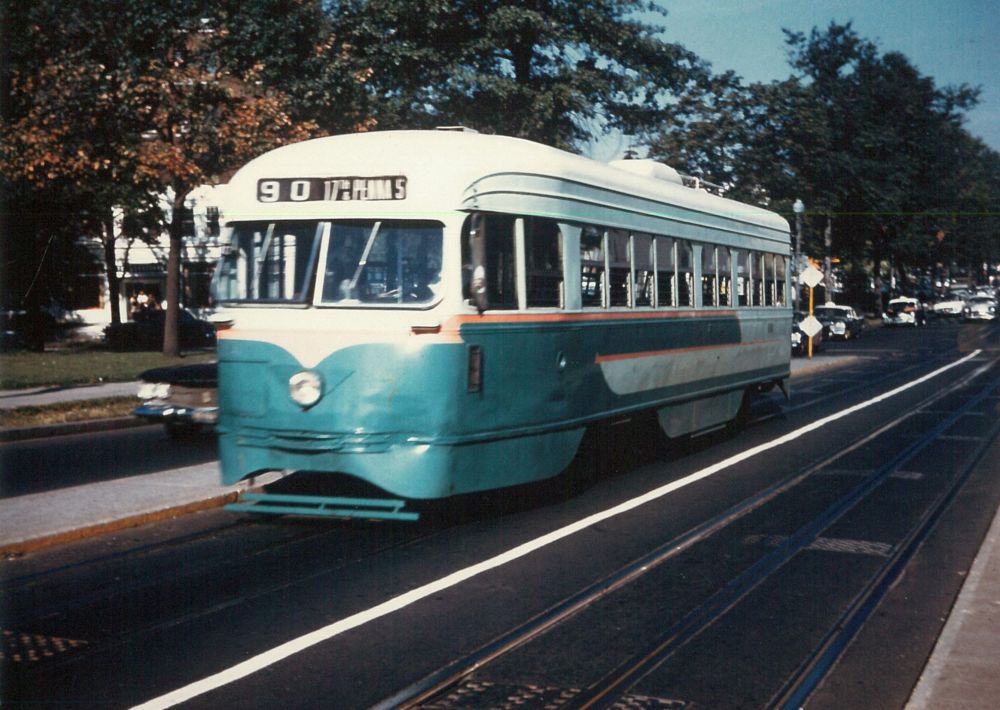 Modern trolley in Washington DC