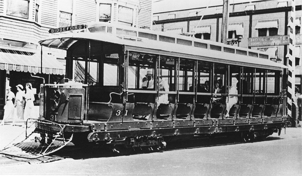 Biddeford trolley historic photo