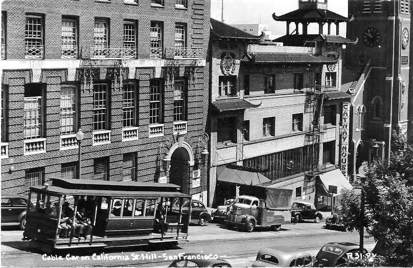 Cable car historic photo