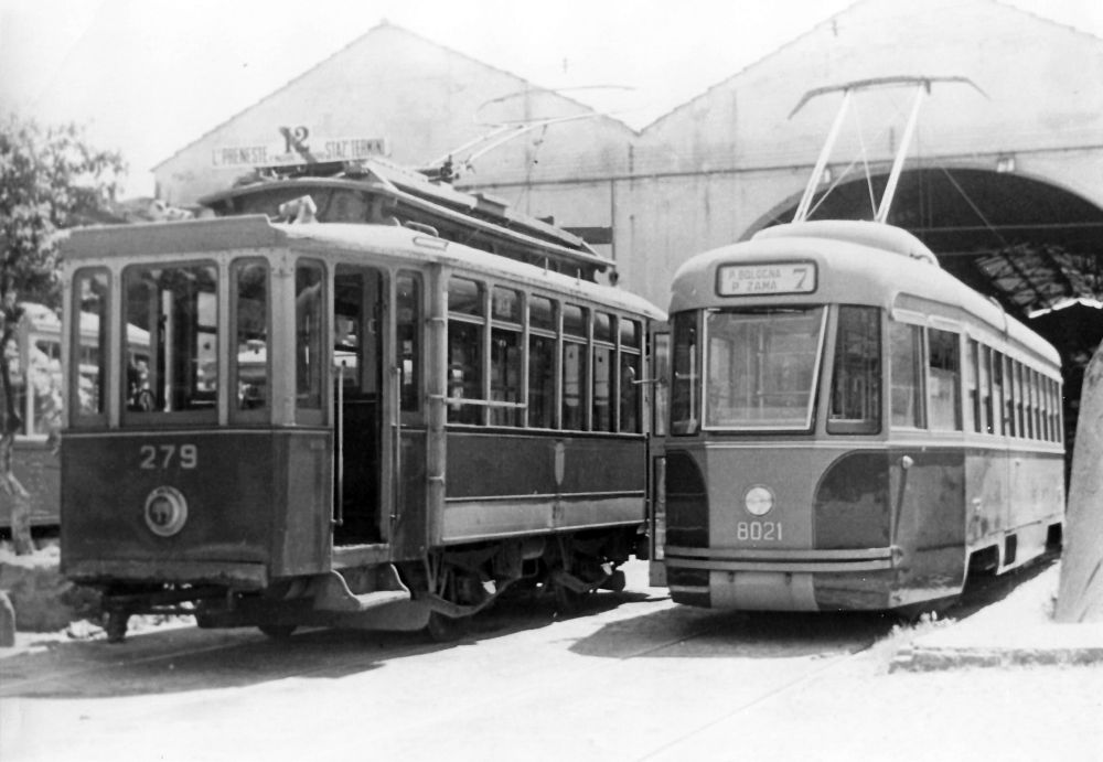 Green 279 Trolley historic photo