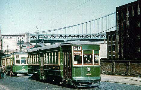 Green Trolley 6618 historic photo