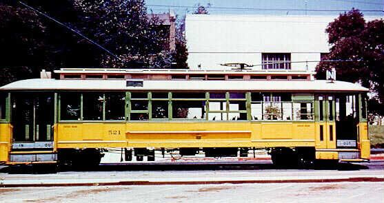 Los Angeles Trolley 521 historic photo