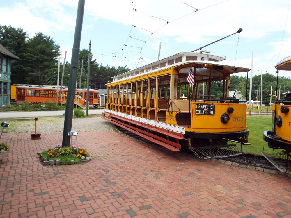 Yellow trolley 303