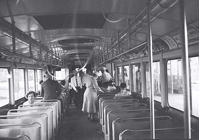 blue trolley 113 interior historic photo