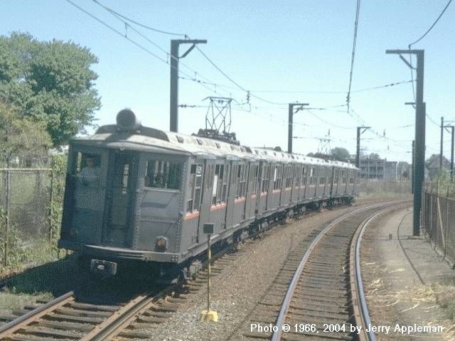 Boston Blue Line train historic photo