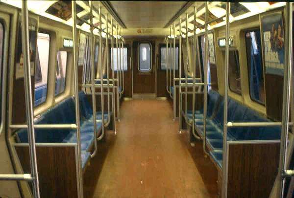 Boston Blue Line Subway interior historic photo