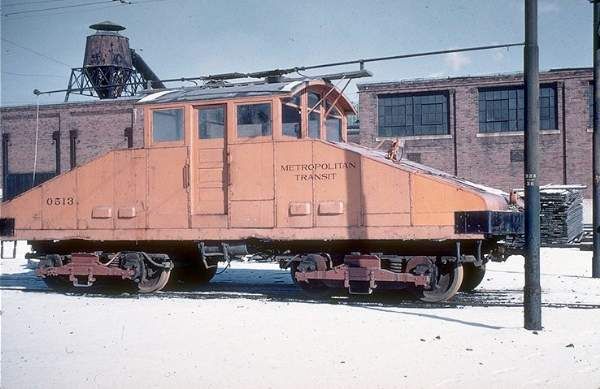 Orange locomotive historic photo